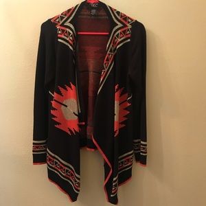 Adorable Tribal-like Patterned Cardigan - Size M